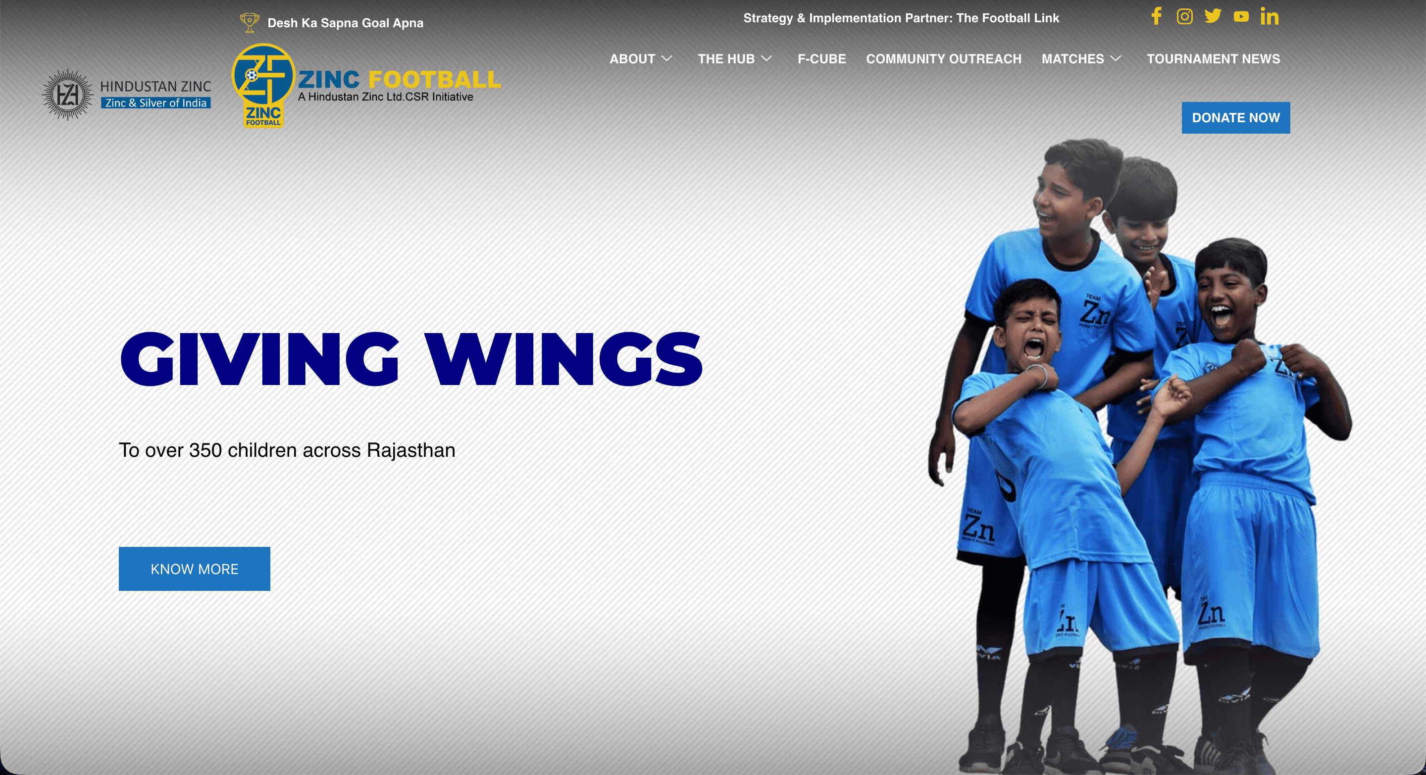 Zinc Football — Youth Development