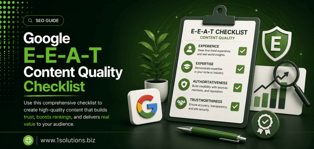 Google E-E-A-T Content Quality Checklist
