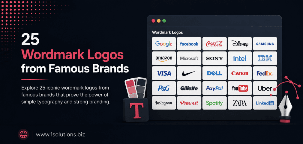 25 Wordmark Logos from Famous Brands (With Design Insights)