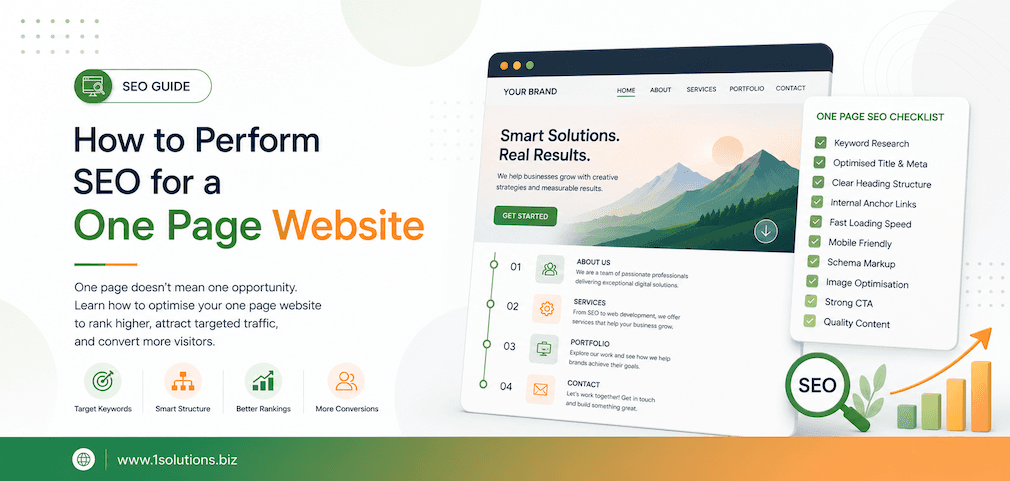 How to Perform SEO for a One Page Website