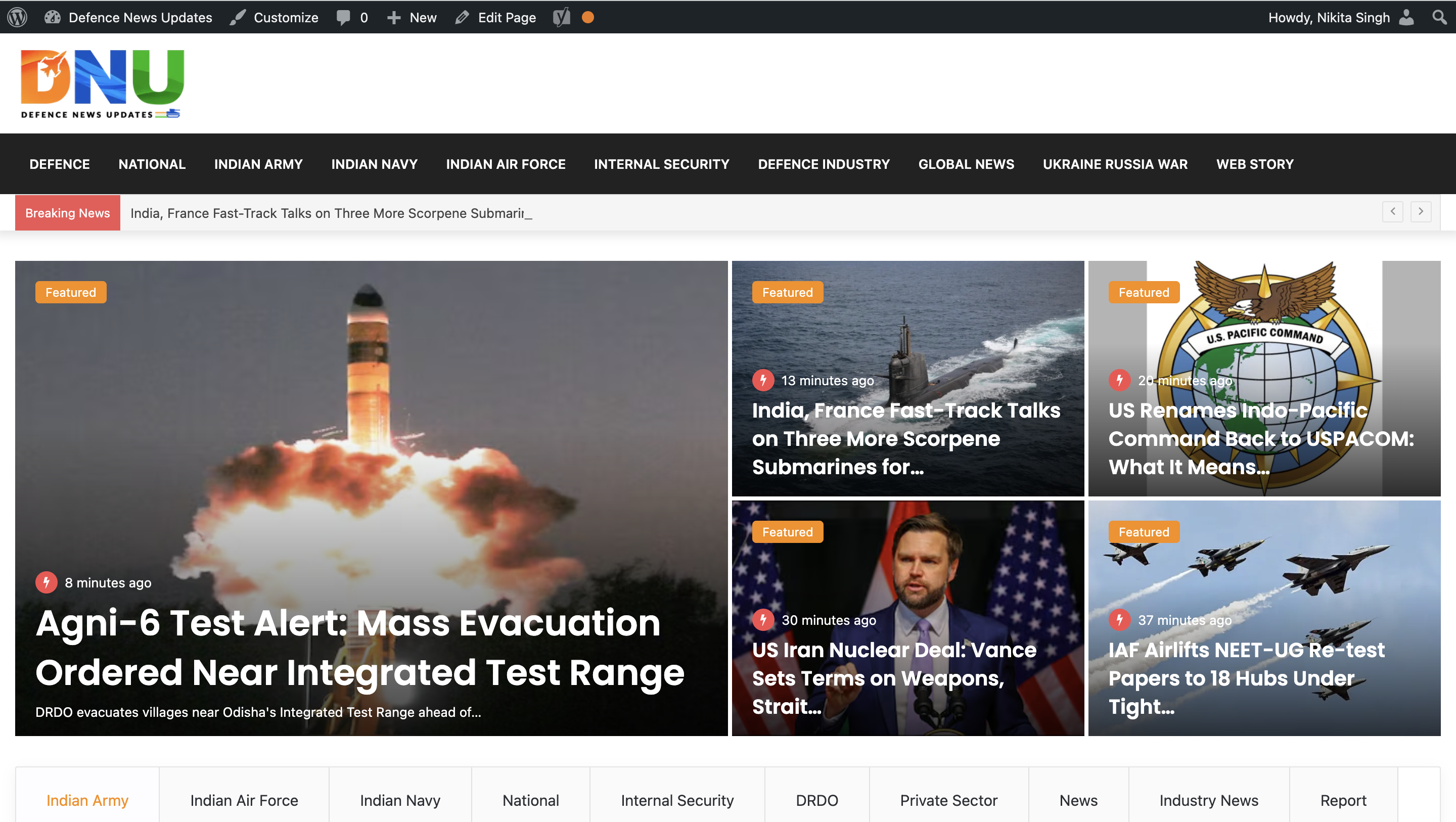 Defence News Updates - News Portal